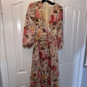 Zimmerman women dress floral maxi dress with long sleeves size 0 (2-4 )